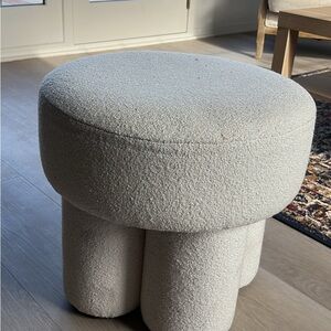 Threshold Cream Textured Accent Stool